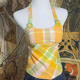 Daiiibabyyy  Vintage Neck Strap Dopamine Tropical Vacation Wind Sling Vest For Women