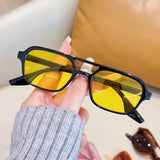 Daiiibabyyy  New Women's Oval Pilot Sunglasses Classic Retro Double Bridge Men's Sun Glasses Men Driving UV Protection Glasses UV400 Eyewear