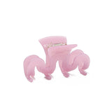 DAIIIBABYYY  -  8.8cm Medium Size Hair Claw Hairclip with Squares Headwear Accessories for Girls  Wave Shaped Euro-American Style INS