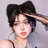 Daiiibabyyy Synthetic Messy Curly Claw Messy Hair Bun Chignon Hair Extensions Scrunchy Fake False Hair With Tail for Women Grils Hairpieces