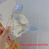 Daiiibabyyy  Fashion Plastic Fairy Butterfly Hairpins Resin Antique Headwear Tassel Butterfly Hair Sticks Hair Accessories Women