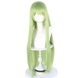 Daiiibabyyy  Green Big Long Straight High Quality Synthetic Wig Comic Character Cosplay Wig Comic Reality Show Wig