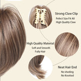 Daiiibabyyy  Synthetic Messy Bun Hair Piece Scrunchies for Women Straight Chignon Ponytail Clip in Hair Extensions Tousled Updo