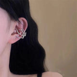 Daiiibabyyy  Gothic Spider Ear Clip Dark Style Women's Spider No Ear Hole Ear Bone Clip Trendy Coldness Style Sweet Cool Versatile Earrings
