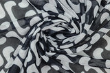 Daiiibabyyy  Elegant Party Dress for Woman Evening Knit Long Dress High Neck Sheer Mesh Maxi Dress Side Slit Wrap Waist Black And White