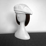 Daiiibabyyy  Women's Wool Blend Beret Hat Leopard Print Chic Elegance Painter Cap with UFO Design (Versatile Casual)