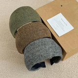 Daiiibabyyy  Vintage Wide Headband Women Thick Wool Hairband Fashionable Hair Accessories Stylish Hairband Chic Wide Headband for Women
