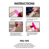 Daiiibabyyy  24PCS Press On Nails Polka Dot Stripe 3D Cherry Blueberry Almond Shape Fake Nails Wearable Full Cover Nails Tips For Women