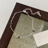 DAIIIBABYYY  -  Fashion Elegant Zircon Flowers Bracelet For Women Girls Charm Gold Silver Color Leaf Chian Bracelet Jewelry Gift