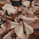 Daiiibabyyy  American Vintage Flower Print Ruffles Gauze Patchwork Low Waist Mid-length Skirts