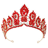 Daiiibabyyy  Korean Bridal AB Crystal Rhinestone Big Tiaras Crowns For Women Girls Wedding Party Crown Hair Dress Jewelry Accessories