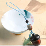 DAIIIBABYYY  -  Decoration Acorn Pendant Sandalwood Couple Sweater Chain Women Necklace Car Key Chain Chinese Style Key Ring Wooden Key Chain