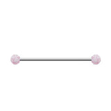 DAIIIBABYYY  -  1PC Industrial Piercing Barbells Jewelry Stainless Steel CZ Heart Ball Pearl Cartilage Helix Earring Body Piercing for Women Men