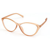 DAIIIBABYYY  -  Y2K Cat Eye Triangle Frame Anti-Blue Light Glasses Classic Men Women Reading Eyewear Retro Triangle Frame Transparent Eyeglasses