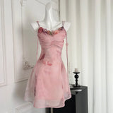 DAIIIBABYYY  -  Summer New Sweet Ladies Elegant Women Dress Fashion Street Sleeveless Woman Dress Chicly Party Leisure Slim A-line Dress Female