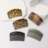Daiiibabyyy  New Elegant Bun Hair Combs Tortoiseshell Hair Pins Stray hairs Hair Fork Hair Styling Tool