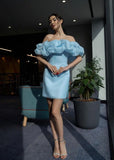 Daiiibabyyy Women's Summer Dress One Neck Short Sleeve Slanted Shoulder Solid Color Dress Sexy Backless Skinny White Dress