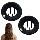 Daiiibabyyy  2pcs Flat Hair Clips for Women, Creaseless Non Slip Strong Hold Round Claw Clips, Hair Accessories for Thick & Thin Hair