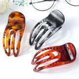 Daiiibabyyy Korean Solid Color Frosted Hair Claw Simple Elegant Acrylic Hair Clips Hairpins Barrette Headwear Women Girls Hair Accessories