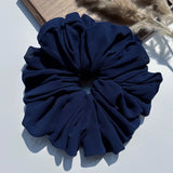 DAIIIBABYYY  -  Big Size Chiffon Scrunchies For Muslim Women Custom Elastic Volumizing Oversized Neat stitching Malaysian Bunch Hair Tie