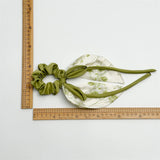 Daiiibabyyy  1PC Floral Scarf Scrunchies Set, Elegant Hair Accessories for Women, Chic Hair Ties for Daily and Party Wear