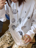 DAIIIBABYYY  -  Y2k Aesthetic Shell Printing Streetwear Basic T-shirts Preppy Style Spring Loose White Tops Women Casual Harajuku Grunge Shirts