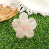 Daiiibabyyy  Flower Bohemia Hair Claw Women Simple Ponytail Korean Hairpin Hair Crabs Headwear Fashion Summer Beach Hawaii Hair Accessories