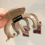 DAIIIBABYYY  -  Large Crab Hair Claw Clips Women Girls Plastic Acrylic Ponytail Holder Hair Clamps Barrettes Hairpins Hair Accessories Fashion