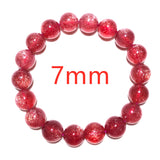 DAIIIBABYYY  -  Natural Red Strawberry Quartz Bracelet Star Light Woman Men Clear Round Beads Crystal 8mm 9mm 10mm 11mm 12mm 13mm  AAAAAA