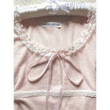 DAIIIBABYYY  -  Kawaii Pink T Shirt Women Japanese Cute Bow Lace Up Tops Summer Y2K Korean Fashion Lace Patchwork Puff Short Sleeve Tees