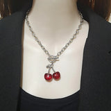 Daiiibabyyy Fashion Sports Football Necklace Pendant Crystal Links Chains Soccer Pendant Women Necklace Fit Athletic Fans Jewelry Gift