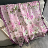 DAIIIBABYYY  -  New Design Brand Scarf Fashion Small Broken Floral Bubble Chiffon Shawl Spring Autumn Wrap Hijabs Lady Pashmina Foulards Bandana