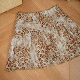 Daiiibabyyy  Leopard Slim Short Casual Skirts High Waist A-line Elegant Light Luxury Falda Small Fellow Age Reduction Fashion Faldas