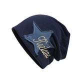 Daiiibabyyy  Trendy Solid Color Y2k College Style Embroidery Ear Protection Pile Hat Women Warm Cap Beanie Hat Korean Style Caps Letter Hat