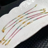 DAIIIBABYYY  -  Natural Tourmaline Pearl Bracelet Reiki Healing Fengshui Stone Fashion Jewelry For Women Holiday Gift 1PCS
