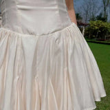 Daiiibabyyy  beige short party dress sleeveless straps sexy women dress pleated smocked back elegant summer dress ladies