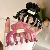 DAIIIBABYYY  -  Large Crab Hair Claw Clips Women Girls Plastic Acrylic Ponytail Holder Hair Clamps Barrettes Hairpins Hair Accessories Fashion
