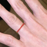 Daiiibabyyy  Y2K Colorful Full Zircon Open Ring Women Dopamine Thin Band Stackable Plain Ring Sweet Romantic Aesthetic Couple's Hand Jewelry