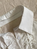Daiiibabyyy  Original Beautiful White Strapl irt Women's Summer New Sle Retro Vintage Svel Cotton Blend Busin Casual irt