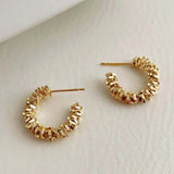 Daiiibabyyy  New Trendy Silver Color Big Circle Hoop Earrings for Women Exaggerated Metal Geometric Smooth Round Earrings Jewelry Gift