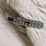 DAIIIBABYYY  -  Y2K Accessories Niche Design Metal Hairpin Korean Charm Crystal Water Drop Pendant Hairwear Jewelry Fashion Sweet Cool Hairpin