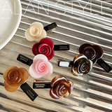 DAIIIBABYYY  -  4.5cm Long Korean Fashion Flower Hair Clips  Alligators for Girls and Women Hedawear Hair Accessories French Style