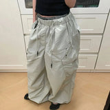 DAIIIBABYYY  -  Y2K Oversized Cargo Pants Women Streetwear Black Baggy Sweatpants Harajuku Pockets Wide Leg Joggers Summer Casual Trousers