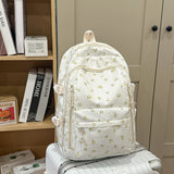 Daiiibabyyy  Floral Print Mochilas Mujer High Capacity Mochila Student Bag Japan College Style Bolsas Commuter Backpack Bags for Woman
