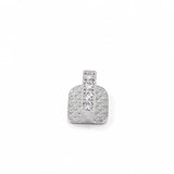 Daiiibabyyy  Trendy Combination Of Classic Zirconia Braces With Vertically Engraved Bars, Single Piece, For Daily Personal Expression.
