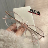 Daiiibabyyy  New Fashion Women's Glasses Frame Cat Eye Shape Anti Blue Light Glasses Women TR90 Material Computer Glasses