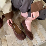 Daiiibabyyy  New Women Tabis Ballet Flats Fashion Split Toe Mary Janes Shoes Elastic Strap Design Versatile Daily Commute Ladies Shoes