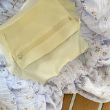 Daiiibabyyy  Ladies' Shoulder Bags New Korean Floral Countryside Fashion Simple Versatile Tote Bags Large Capacity Portable Handbags For Girl