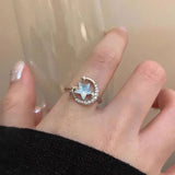 DAIIIBABYYY  -  Korean Style Simple Ribbon Bowknot Ring for Women's Fashion Personalized Open Index Sweet Bow Finger Ring Y2K Jewelry Gift Party