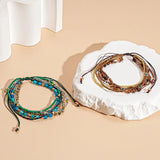 Daiiibabyyy  Vintage Semi Precious Stone Summer Women Elasticity Bracelet Fashion Trendy Jewelry Party Gifts Delicate Temperament RG365